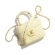 Light Yellow Lambskin 12.5 × 15 × 8 cm AS3973 B10657 NN289 