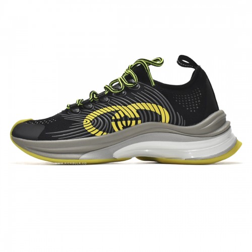 Gucci Run Sneakers Black Yellow 680939-USM10-8480