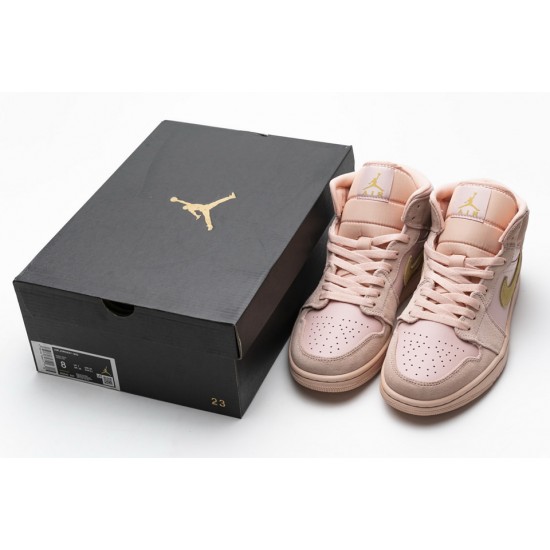 Nike Air Jordan 1 Mid SE GS Coral Stardust 852542-600