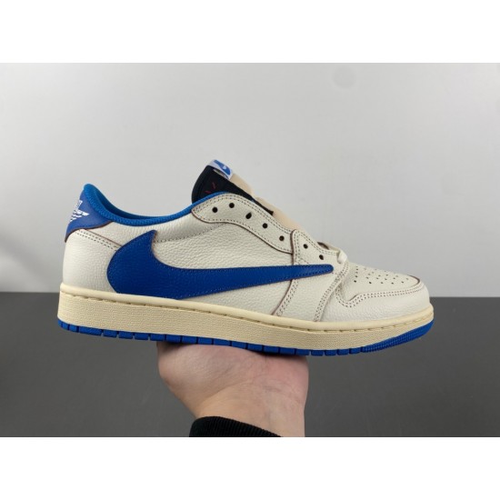 Fragment Design x Travis Scott x Jordan 1 Low OG SP 'Sail Military Blue' 2025 DM7866-104