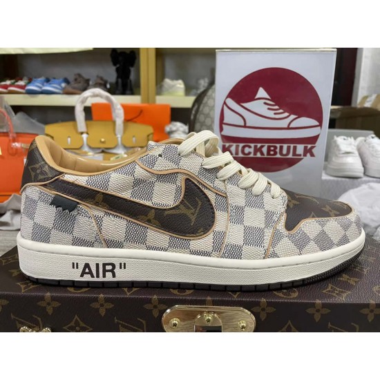 Louis Vuitton x Air Force 1 Trainer Sneaker off-white brown LV Special Box