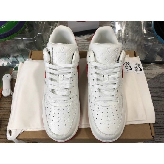 Louis Vuitton x Air Force 1 Trainer Sneaker White Red