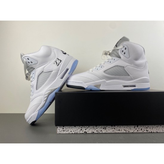 Air Jordan 5 Retro 'White Metallic' 2026 HQ7978-103
