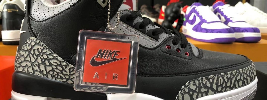 AIR JORDAN 3 'BLACK CEMENT' 854262-001 Kickbulk Sneaker Camera photos