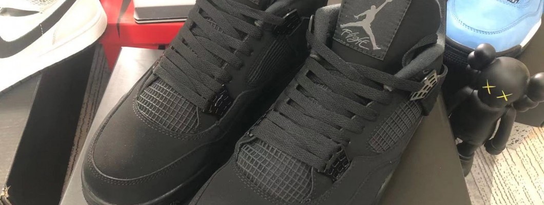 Air Jordan 4 Retro 'Black Cat' CU1110-010 KICKBULK SNEAKER CAMERA PHOTOS