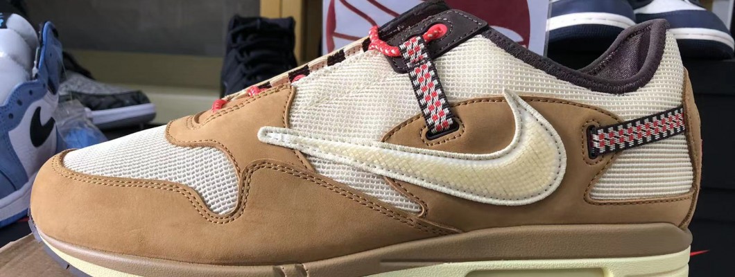 Travis Scott X Nike Air Max 1 Wheat 2022 DO9392-701 Kickbulk Sneaker shoes factory retail wholesale free shipping