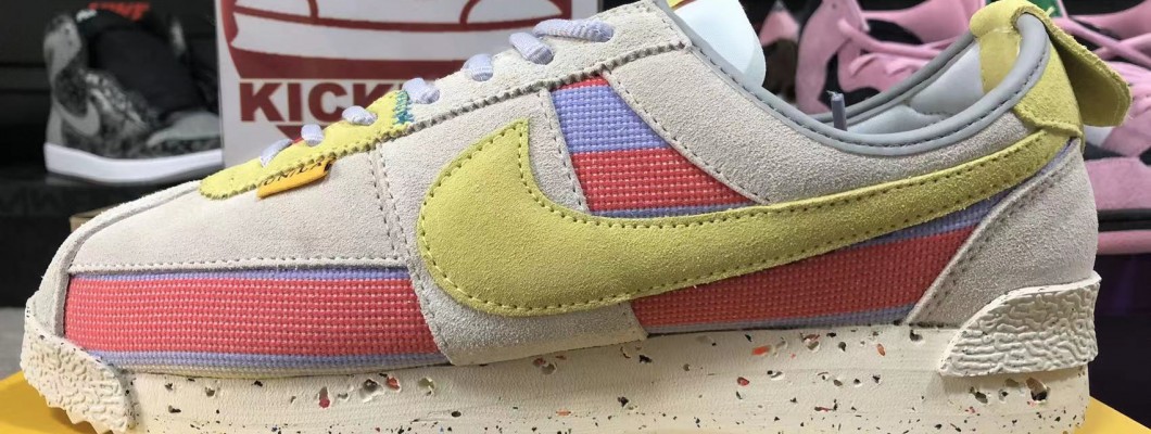 UNION LA X NIKE CORTEZ SP 'GREY FOG LEMON FROST' 2022 DR1413-100 Kickbulk Sneaker Camera photos