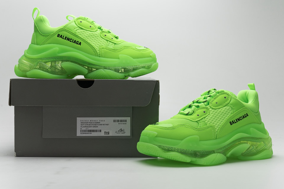 Balenciaga Triple S Fluorescent Green 544351w09o13802 3 - kickbulk.cc