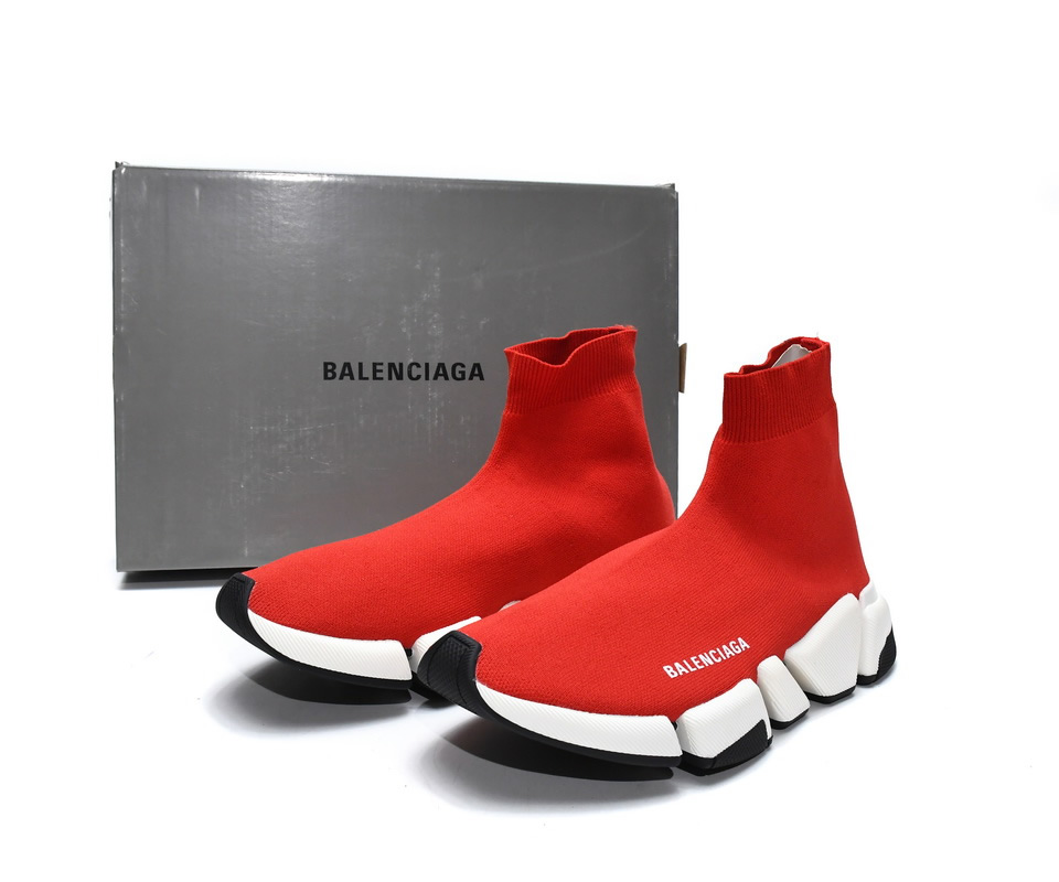 Balenciaga Speed 2 Sneaker Red 617196w17021015 4 - kickbulk.cc