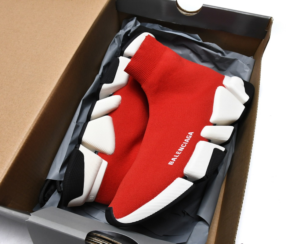 Balenciaga Speed 2 Sneaker Red 617196w17021015 5 - kickbulk.cc