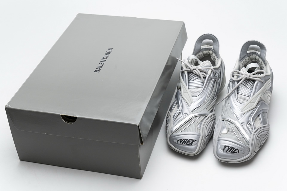 Balenciaga Tyrex 5.0 Sneaker Silver 7 - kickbulk.cc