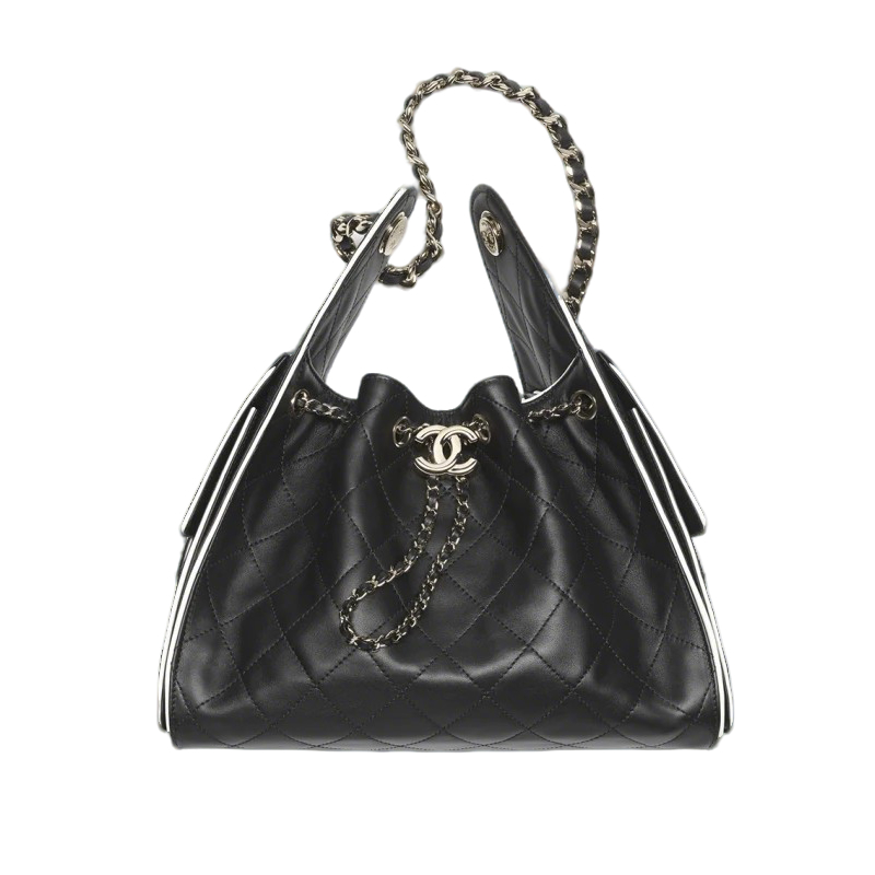 Chanel 25 Small Handbag Black White1 - kickbulk.cc