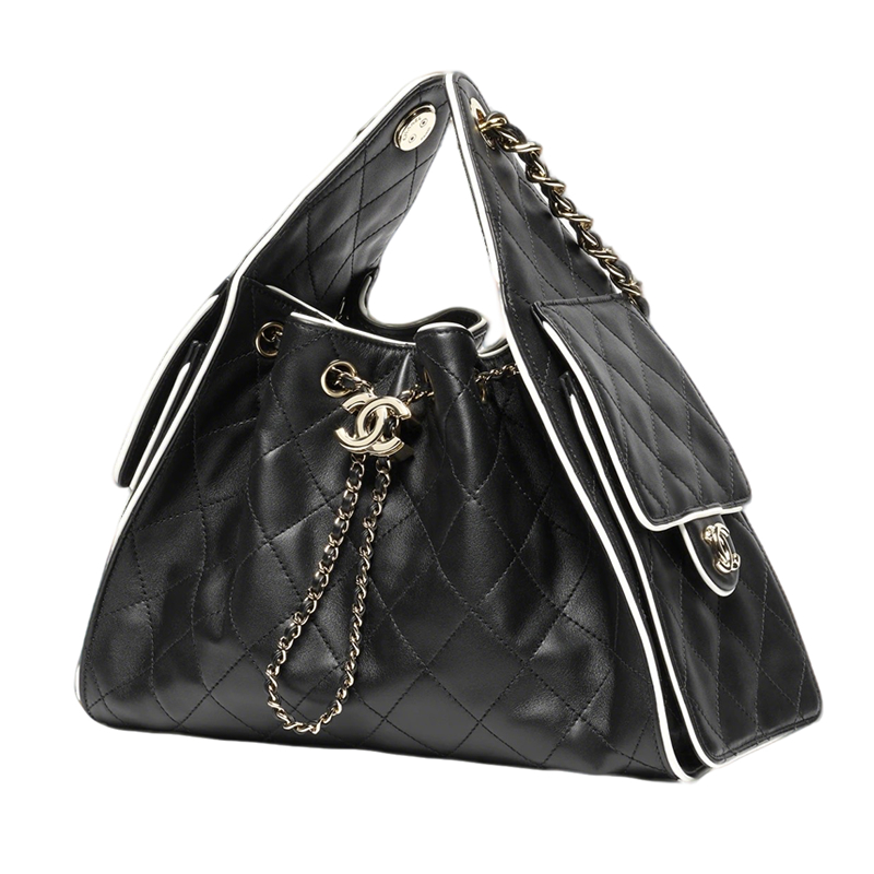 Chanel 25 Small Handbag Black White2 - kickbulk.cc