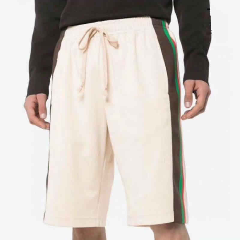 Gucci Red Green Webbing Shorts Apricot Color 4 - kickbulk.cc