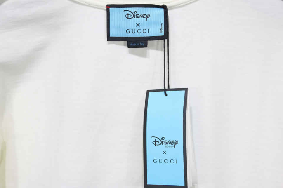 Disney Gucci Donald Duck Embroidery T Shirt 11 - kickbulk.cc