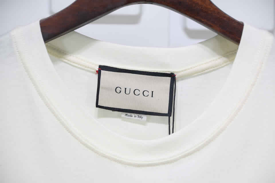 Gucci Black White Crossbar T Shirt Printing Pure Cotton 16 - kickbulk.cc
