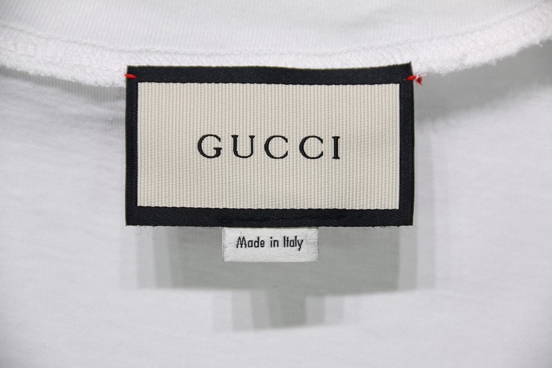 Gucci T Shirt Signature Graffiti Pure Cotton White Black 16 - kickbulk.cc