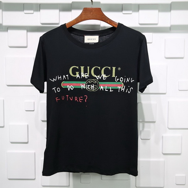 Gucci T Shirt Signature Graffiti Pure Cotton White Black 4 - kickbulk.cc
