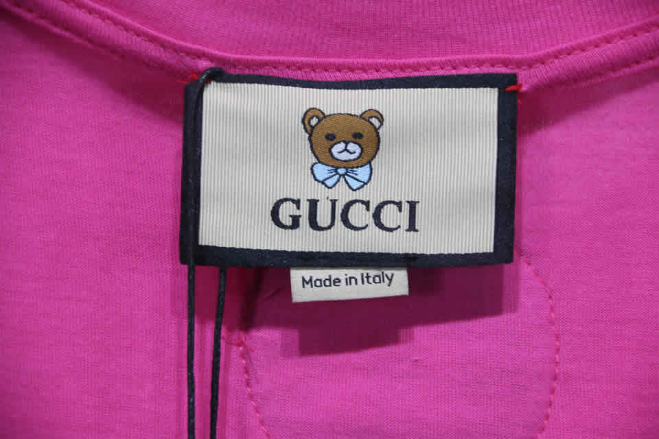 Gucci Teddy Bear T Shirt Embroidery Pure Cotton 10 - kickbulk.cc