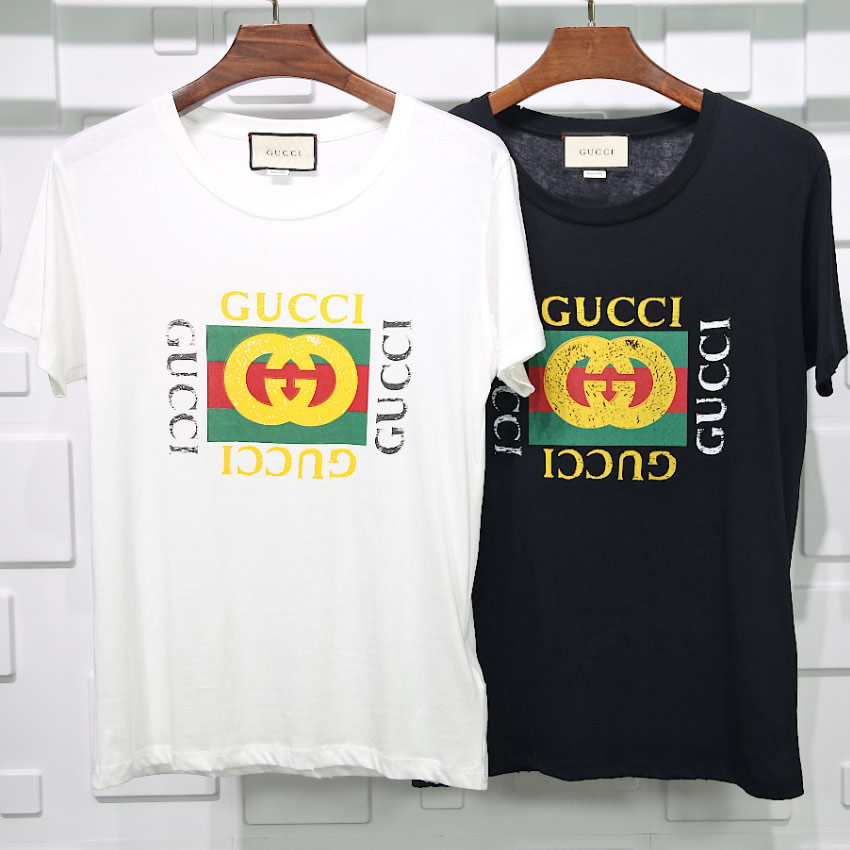 Gucci T Shirt Printing Classic Square Logo Pure Cotton 1 - kickbulk.cc