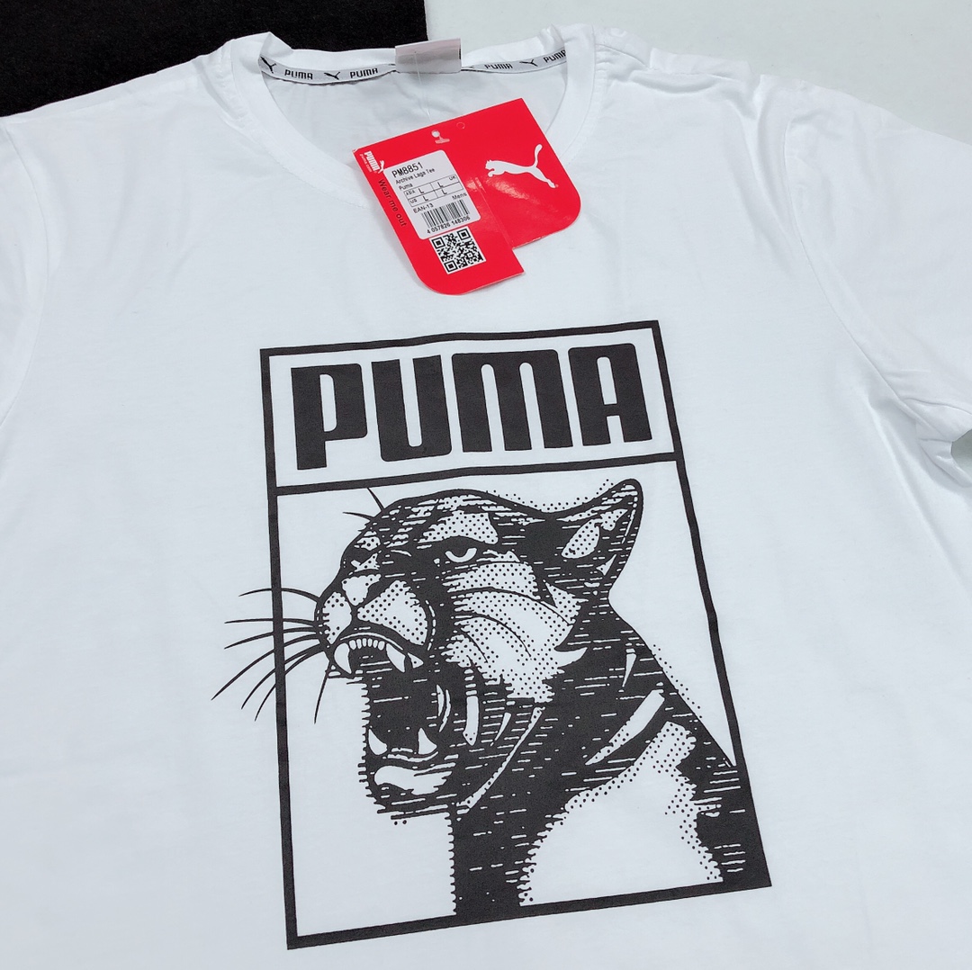 Puma Short Sleeve T Shirt Round Neck Pure Cotton Ls20612371x85 8 - kickbulk.cc