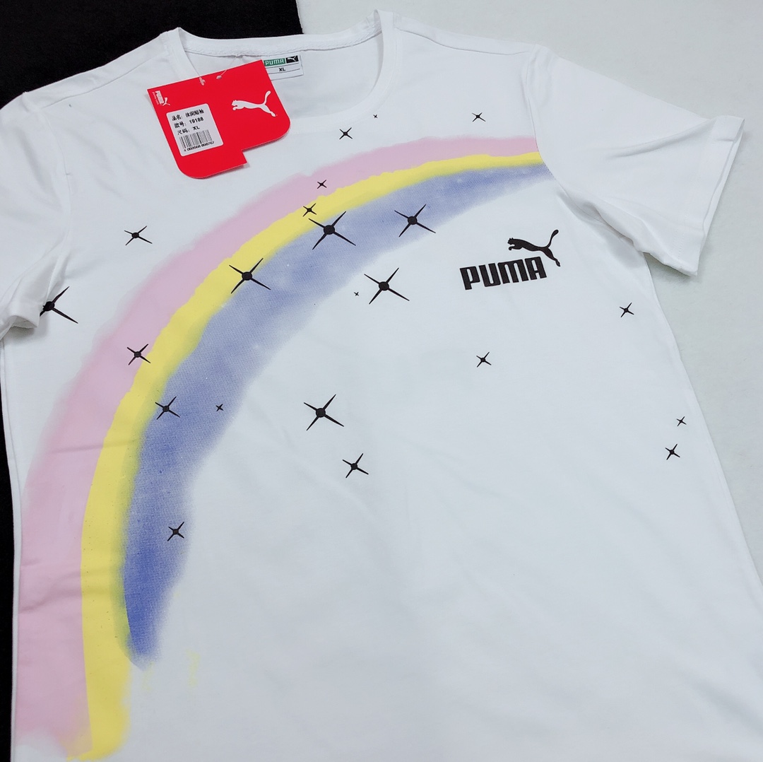 Puma T Shirt Couple Short Sleeve Round Neck Purecotton Ls321321x90 8 - kickbulk.cc
