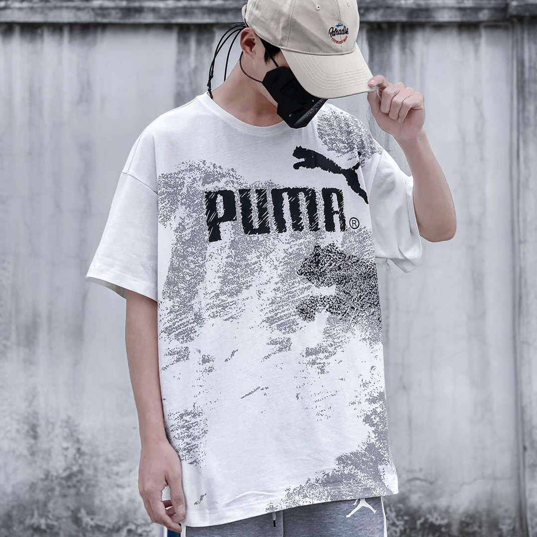 Puma Short Sleeve T Shirt Round Neck Pure Cotton Ls32321x85 0 - kickbulk.cc