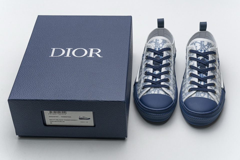 Dior B23 Ht Oblique Transparency Low T00962h565 White Blue 9 - kickbulk.cc