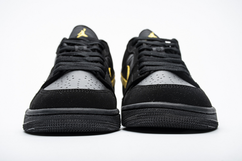 Nike Air Jordan 1 Low Black Gold 553558 071 4 - kickbulk.cc