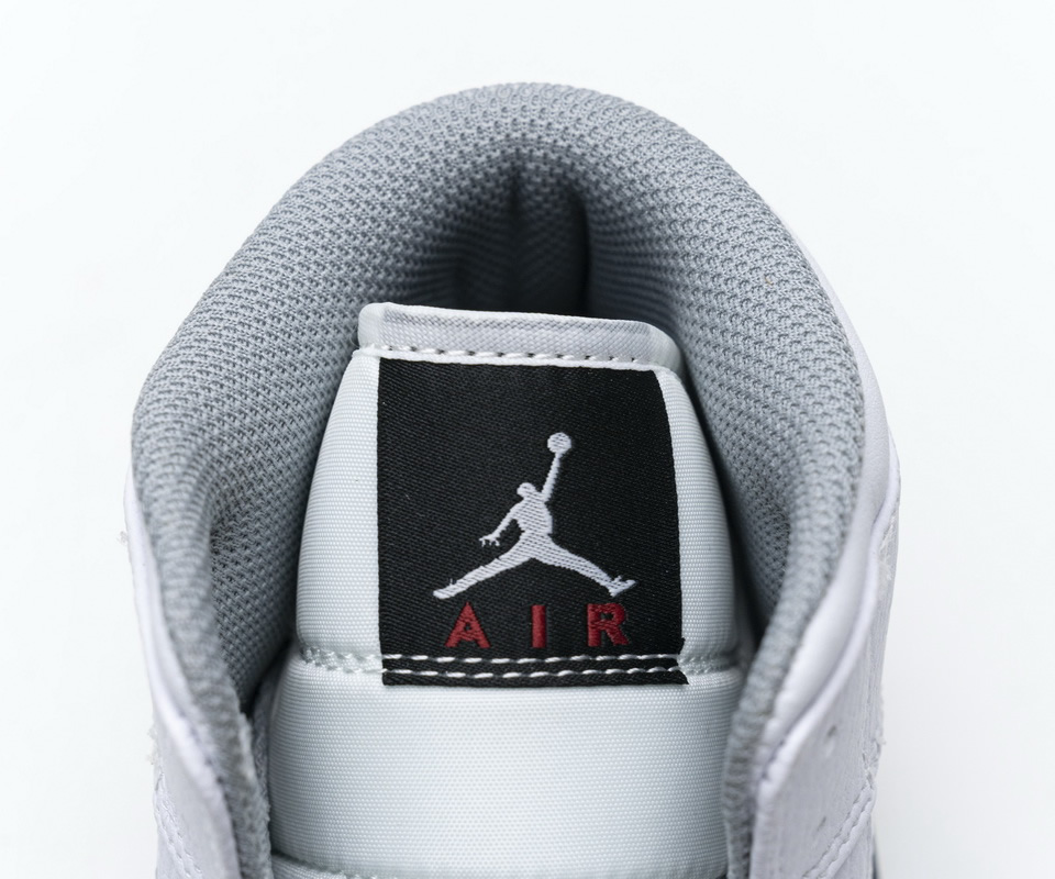 Nike Air Jordan 1 Mid Gs White Cement 554725 115 10 - kickbulk.cc