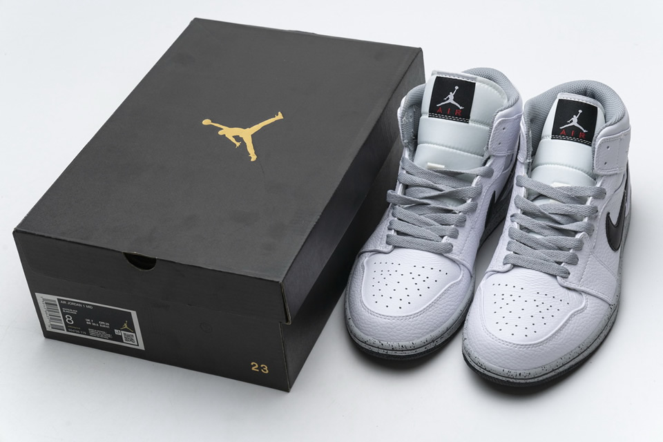 Nike Air Jordan 1 Mid Gs White Cement 554725 115 4 - kickbulk.cc