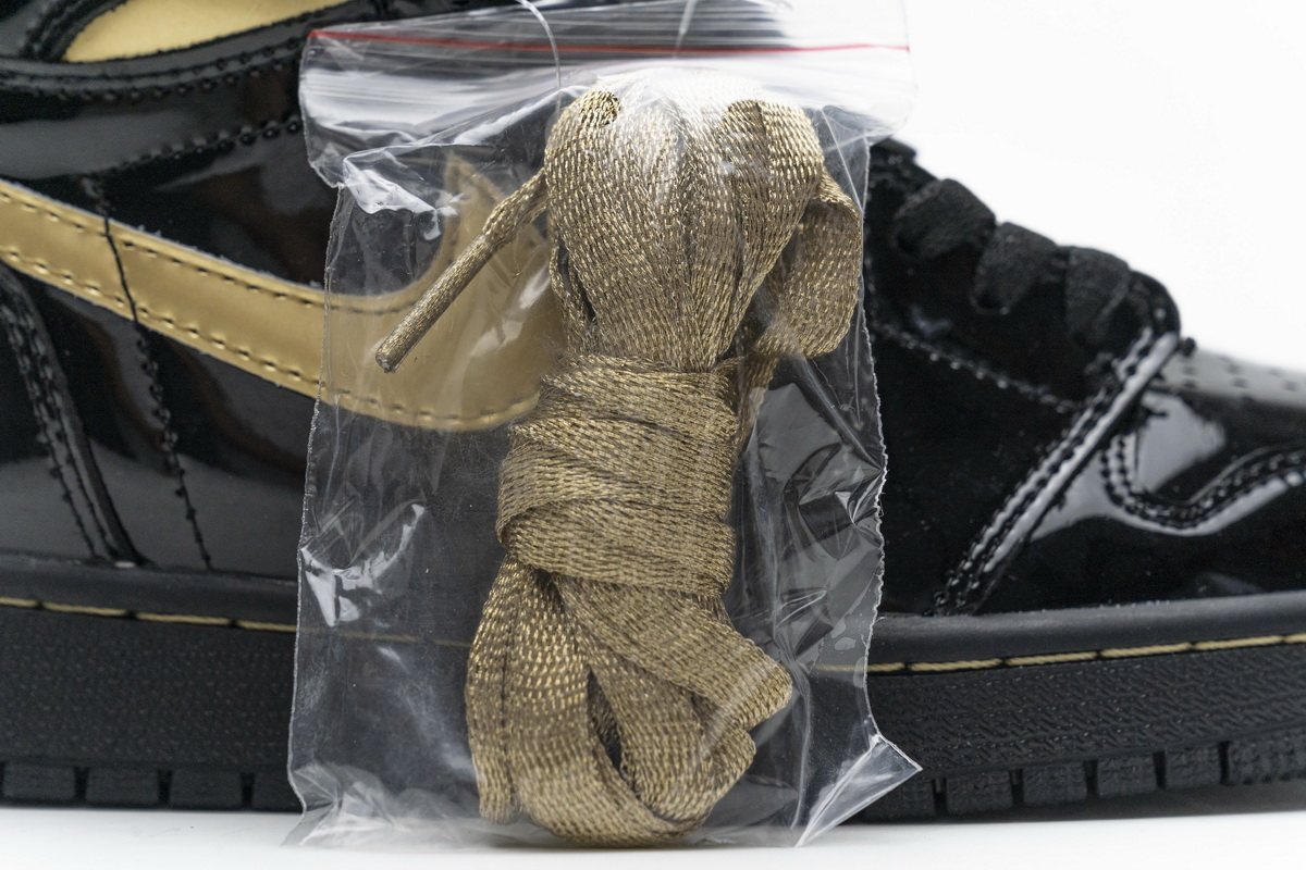 Air Jordan 1 High Og Black Gold Patent Leather New Release Date 555088 032 10 - kickbulk.cc
