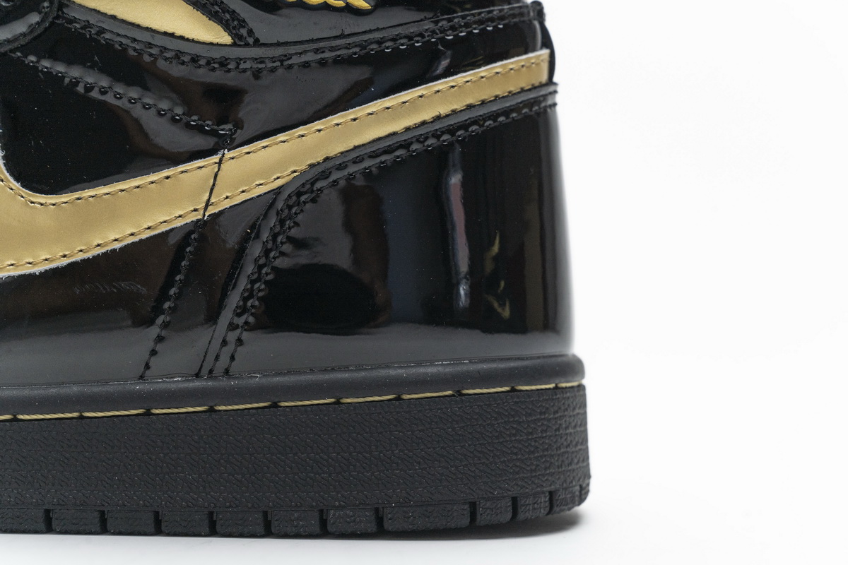 Air Jordan 1 High Og Black Gold Patent Leather New Release Date 555088 032 19 - kickbulk.cc