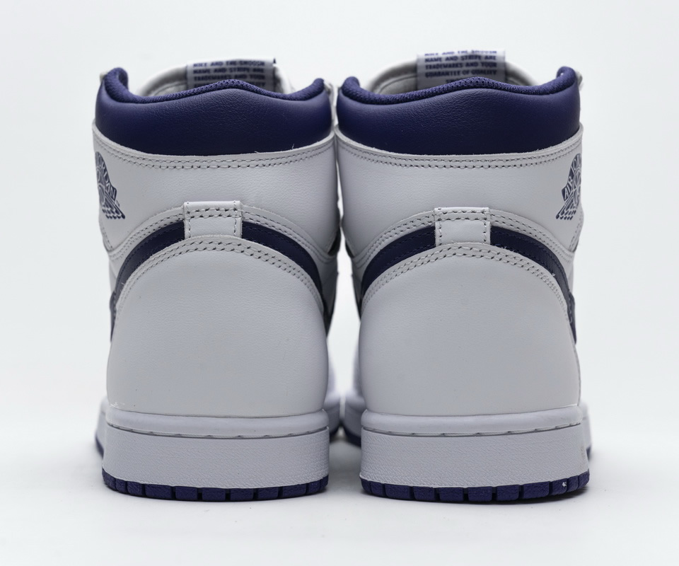 Nike Air Jordan 1 Retro High Og White Purple 555088 115 5 - kickbulk.cc