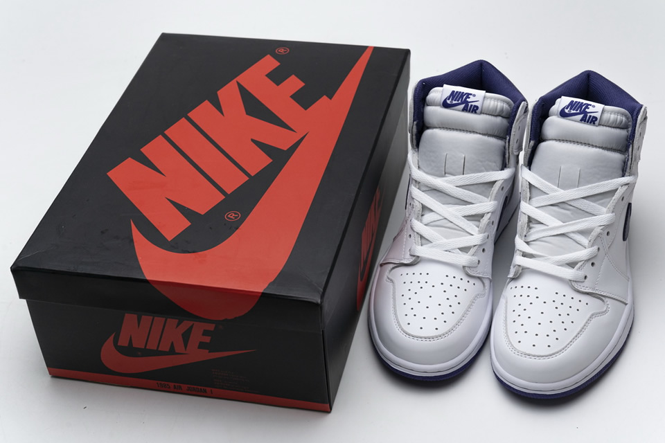 Nike Air Jordan 1 Retro High Og White Purple 555088 115 6 - kickbulk.cc