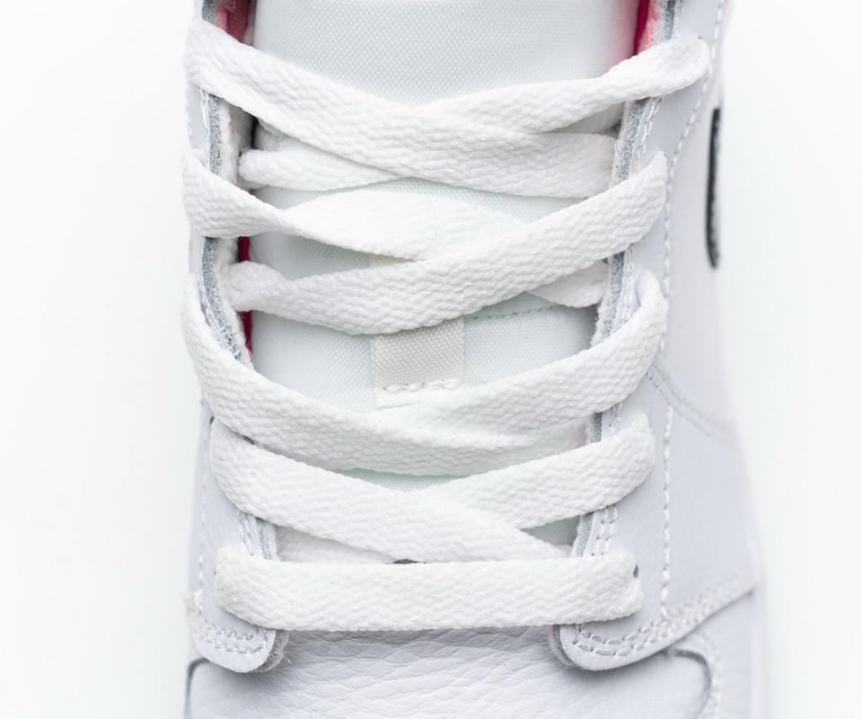 Nike Air Jordan 1 Mid White Black Hyper Pink 555112 106 11 - kickbulk.cc