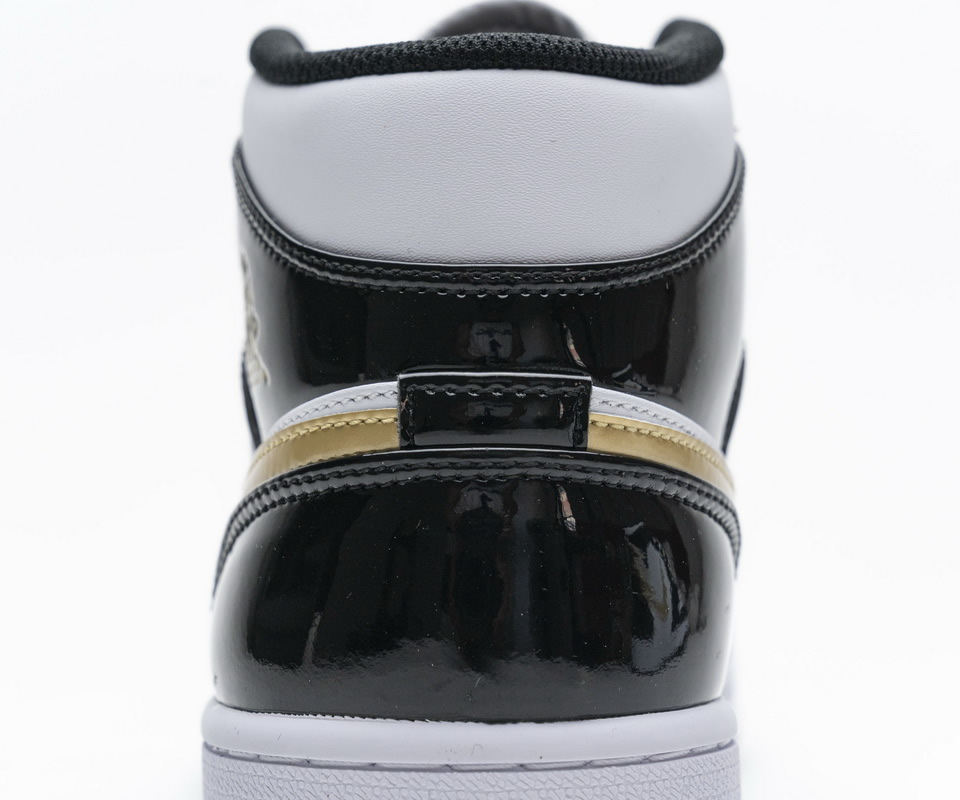 Nike Air Jordan 1 Mid Gold Patent Leather 852542 007 17 - kickbulk.cc