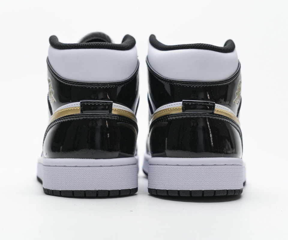 Nike Air Jordan 1 Mid Gold Patent Leather 852542 007 7 - kickbulk.cc