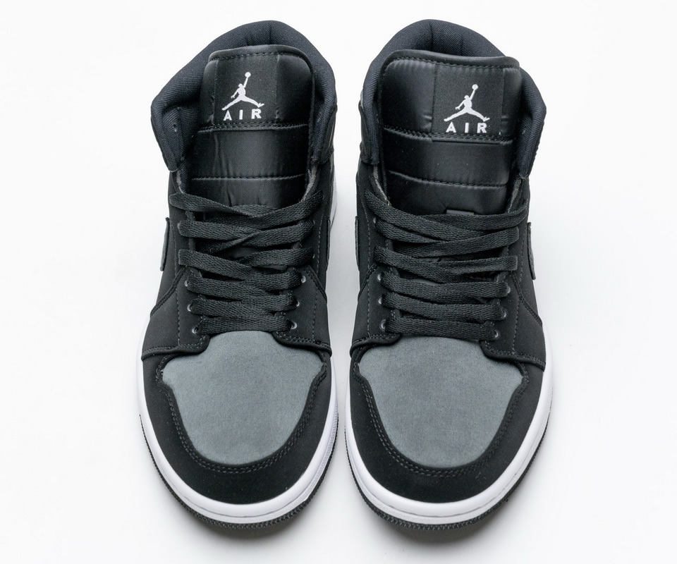 Nike Air Jordan 1 Mid Gs White Black Grey 852542 012 2 - kickbulk.cc