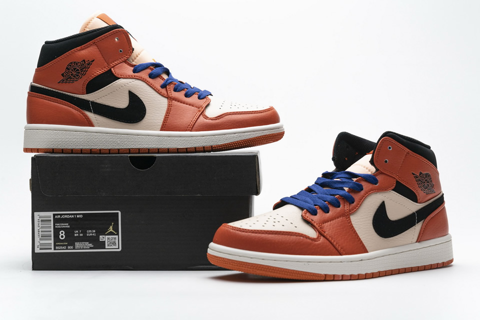 Nike Air Jordan 1 Mid Se Team Orange 852542 800 3 - kickbulk.cc