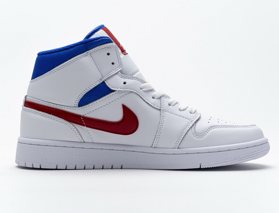 Nike Air Jordan 1 Mid Se White Blue Red Bq6472 164 8 - kickbulk.cc