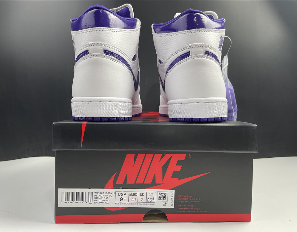 Nike Air Jordan 1 High Og Wmns Court Purple Cd0461 151 21 - kickbulk.cc