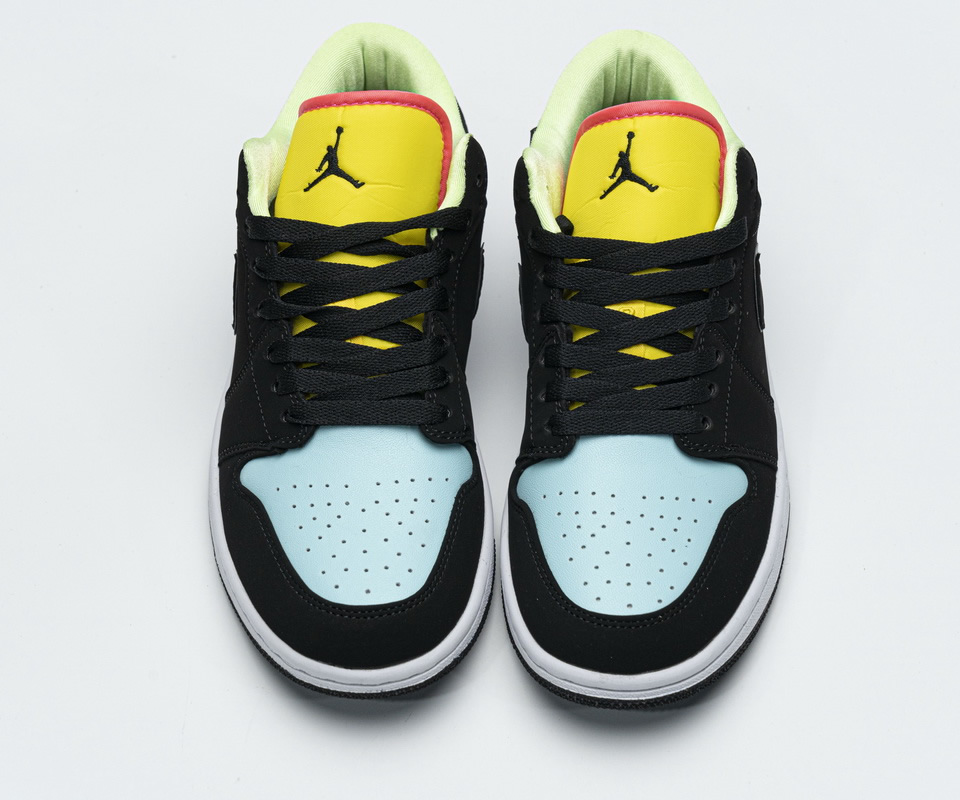 Nike Air Jordan 1 Low Black Yellow Blue Ck3022 013 2 - kickbulk.cc