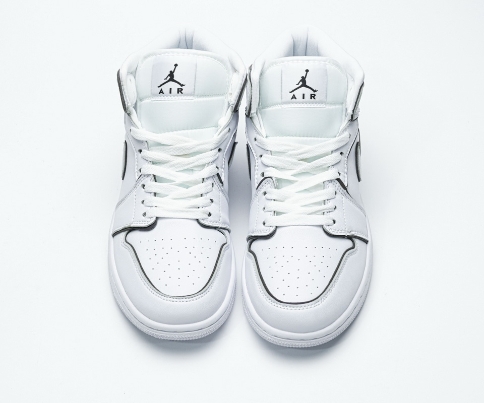 Nike Air Jordan 1 Mid Iridescent Reflective White Ck6587 100 2 - kickbulk.cc