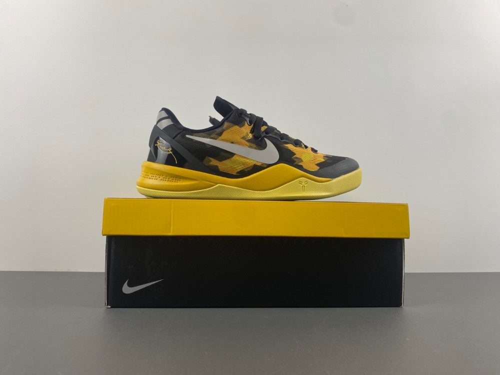 Nike Kobe 8 Xdr Black Yellow 555286 077 10 - kickbulk.cc