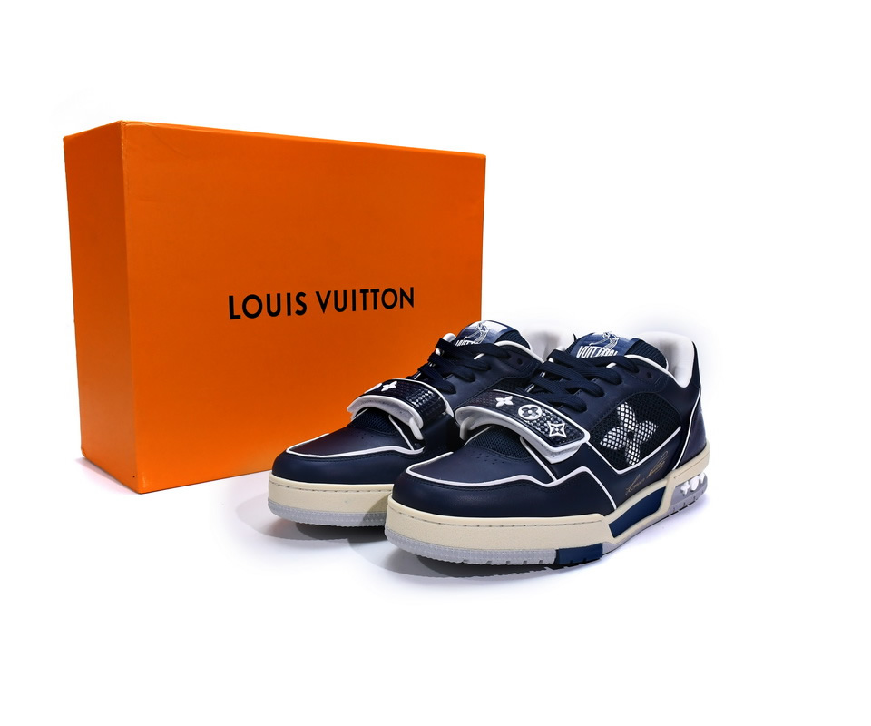 Louis Vuitton Trainer Blue 3 - kickbulk.cc