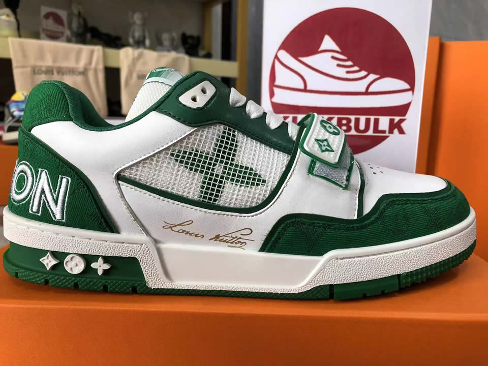 Louis Vuitton Lv Trainer Green White Dm180912003517 6 - kickbulk.cc