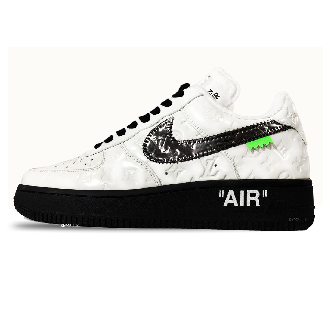 Louis Vuitton Air Force 1 Trainer Sneaker Black White Lk0225 1 - kickbulk.cc