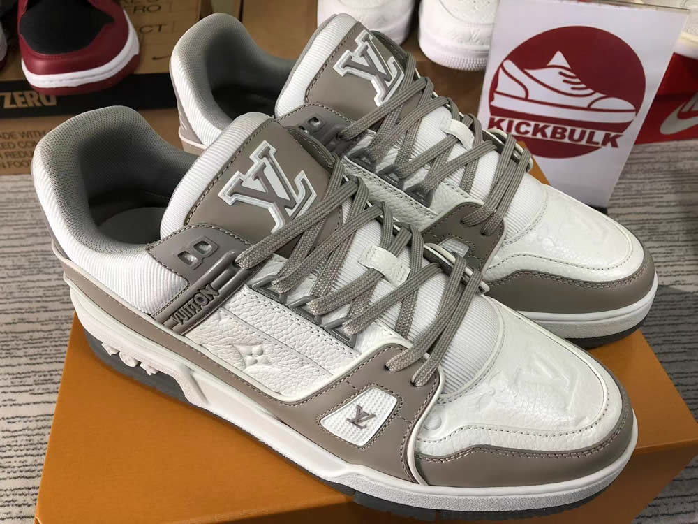 Louis Vuitton Lv Trainer White Grey Lk023400 4 - kickbulk.cc