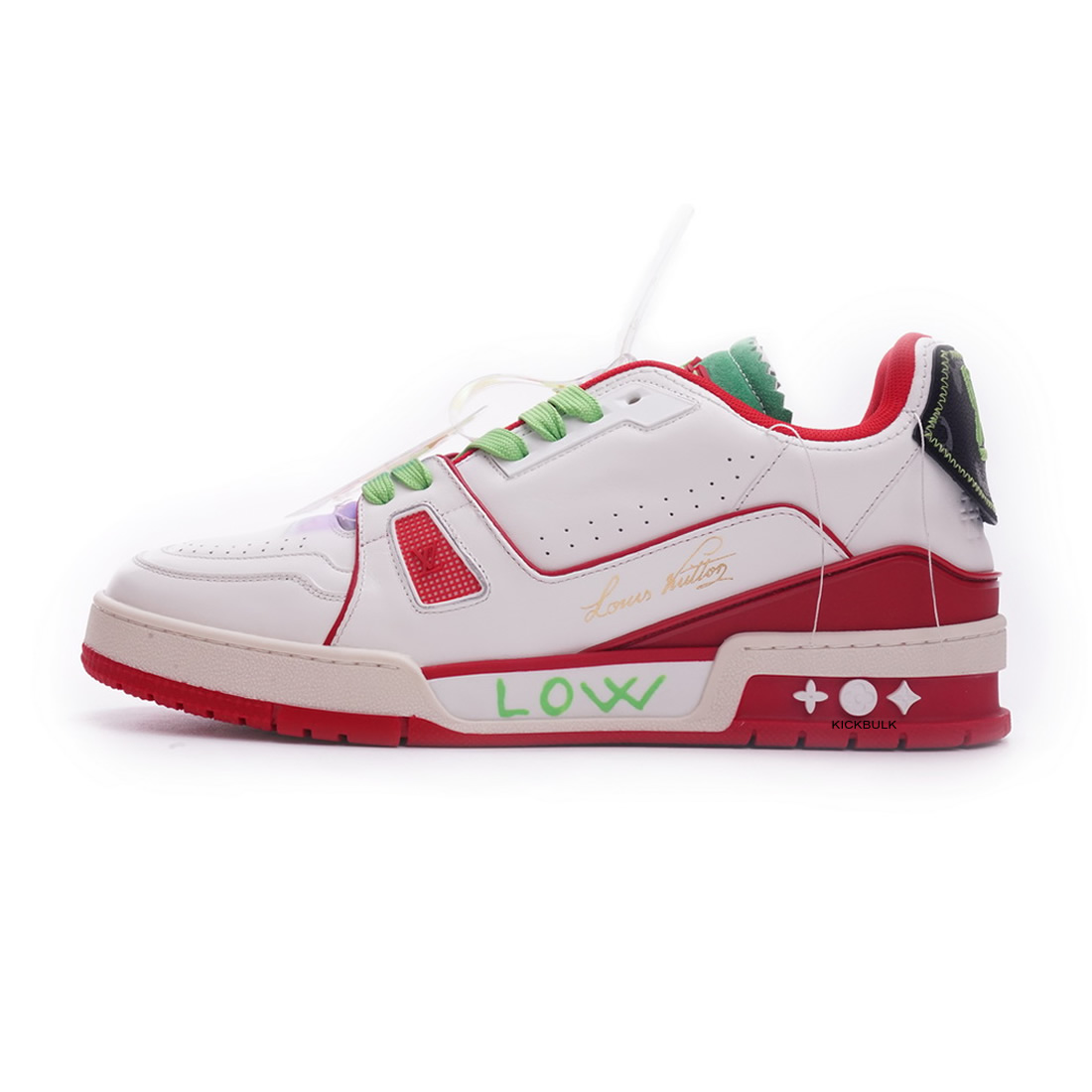 Louis Vuitton Trainer White Red Green Ms0226 1 - kickbulk.cc